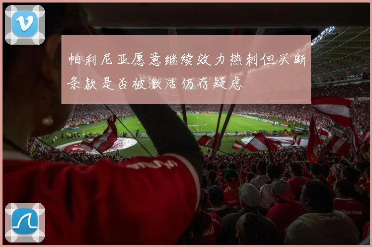 帕利尼亚愿意继续效力热刺但买断条款是否被激活仍存疑虑